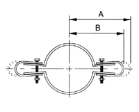 AIS 72&nbsp;DOUBLE PIPE CLIP BRACKET